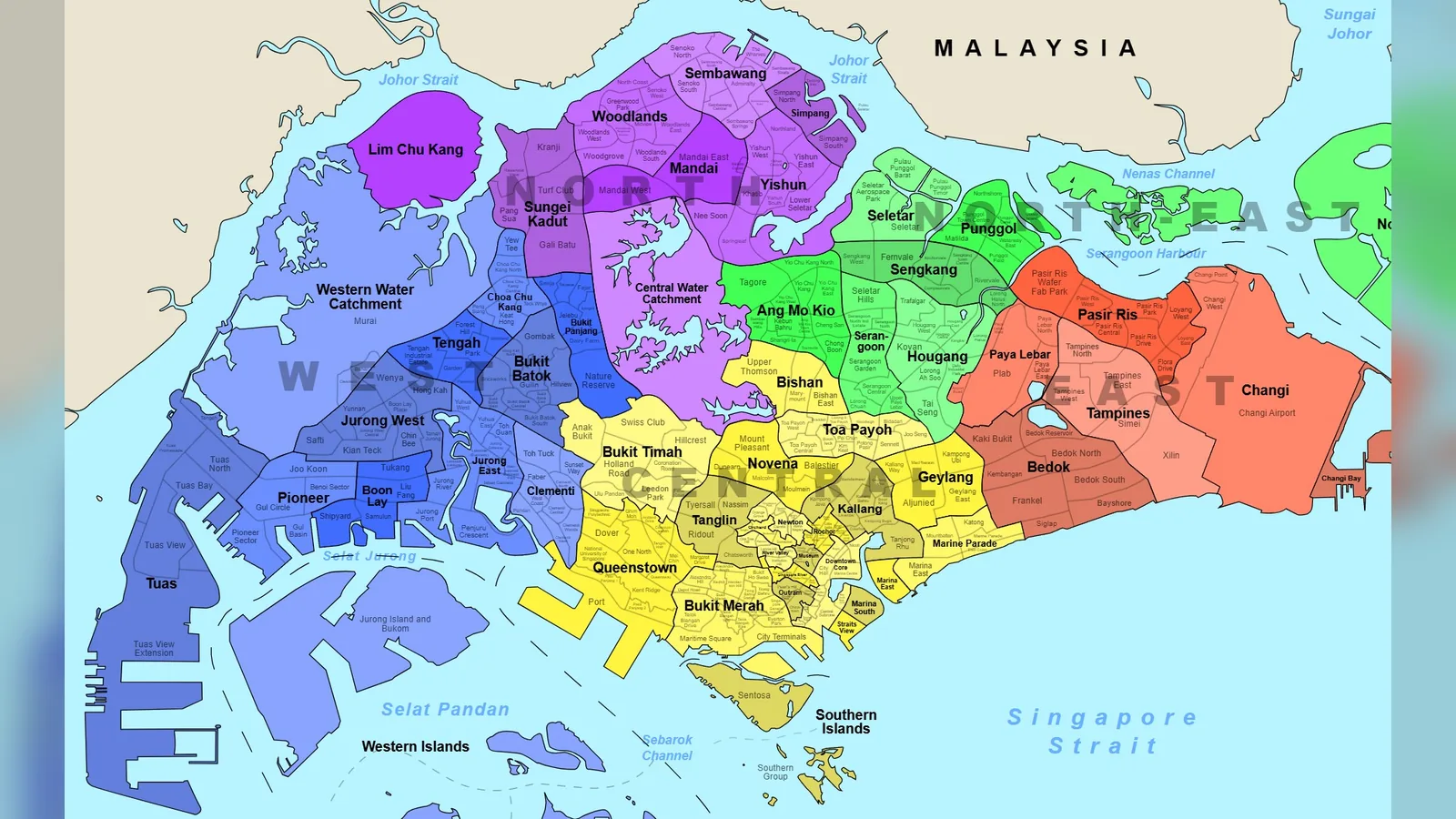 Singapore region scan map